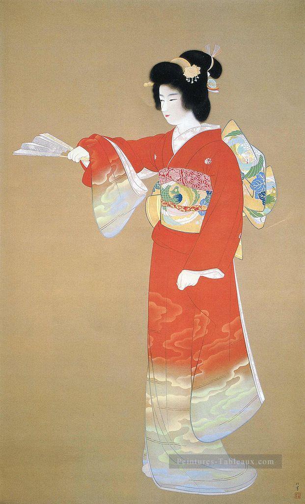 Noh Dance Prelude 1936 Uemura Shoen japonais Peintures à l'huile